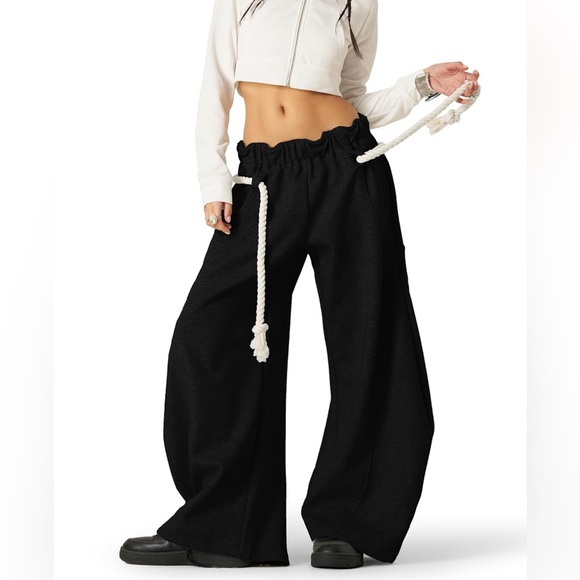 Aelfric Eden Super Baggy Barrel Sweatpants Wide Leg Casual Elastic Waist Unisex - Picture 1 of 8